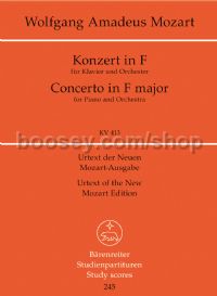 Concerto for Piano No. 11 in F (K.413) Score