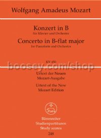 Piano Concerto No.15 in B-flat KV450 (Study Score)