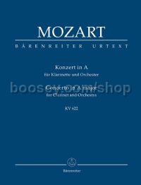 Concerto in A major K622 Clarinet & Orchestra
