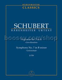 Symphony No.7 in B minor 'Unfinished' D759 (Study Score)