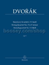 String Quartet No. 5 in F minor, op. 9 (study score)