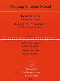 Piano Concerto No. 23 in A major KV488 (study score)