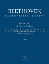 Violin Concerto in D Op 61 (Study Score)