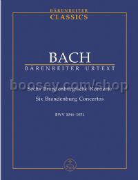 Six Brandenburg Concertos BWV 1046-1051 (study score)