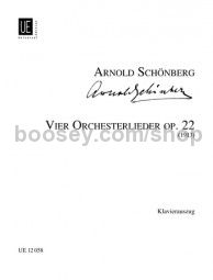4 Orchestral Songs Op. 22