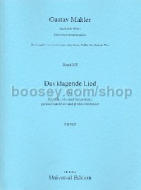 Das Klagende Lied (Song Of Lamentation) (SAT Soli, SATB & Orchestra) (Complete Critical Edition)