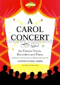 Carol Concert Pack (Unison Voices, Recorder Ensemble & Piano)