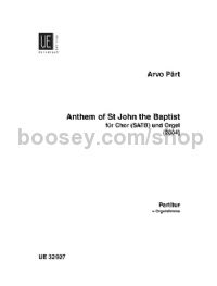 Anthem Of St John The Baptist (Organ Part)