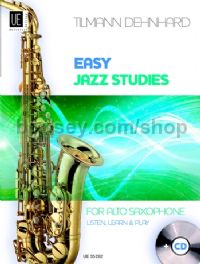 Easy Jazz Studies (Alto Saxophone) (Book & CD)