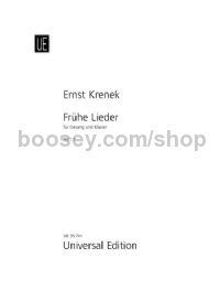 Frühe Lieder - Early Songs, Vol. 1 for voice & piano