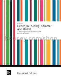 Spring, Summer & Autumn Songs for recorder quartet