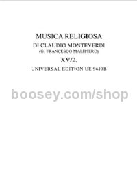 Musica Religiosa II - Selva morale e spirituale II (Mixed Voices & Mixed Ensemble)