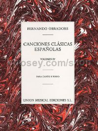 Classical Spanish Songs vol.4/Canciones Clasicas Espanolas vol.n IV