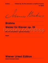 Waltzes Op. 39 Piano (Wiener Urtext Edition)
