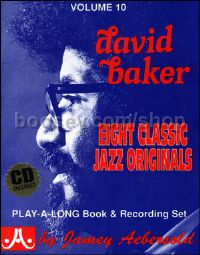 Vol. 10 David Baker (Book & CD) (Jamey Aebersold Jazz Play-along)