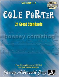 Vol. 112 Cole Porter 21 Great Standards (Book & CD) (Jamey Aebersold Jazz Play-along)