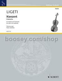 Concerto for violin and orchestra - violin & piano reduction