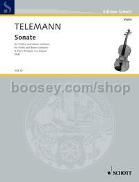 Sonata in A major - violin & basso continuo; cello ad lib.