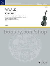 Concerto in F major PV 278 - 3 violins & piano reduction