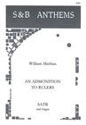 Admonition To Rulers Op. 43 SATB & Organ