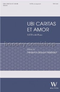 Ubi Caritas et Amor (SATB & Piano)
