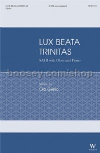 Lux Beata Trinitas (SATB, Oboe and Piano)