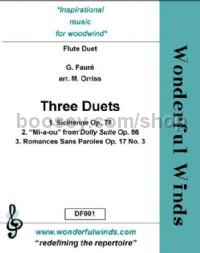 Three Duets for 2 Flutes arranged by Mel Orriss