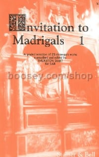 Invitation to Madrigals Book 1