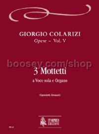 3 Motets for Voice & Organ