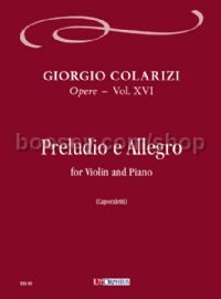 Preludio e Allegro for Violin & Piano -  (score & parts)