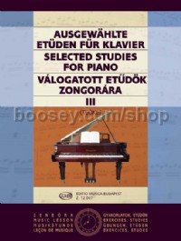 Selected Studies 3 for piano solo