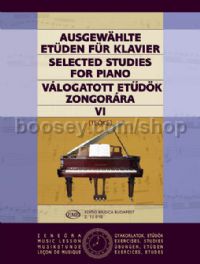 Selected Studies 6 for piano solo