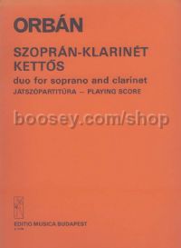 Szoprán-klarinét kettos for soprano & clarinet (playing score)