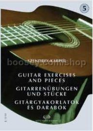 Guitar Exercises and Pieces, Vol. 5 for guitar solo