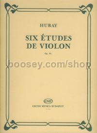 Six études de violon, op. 63 - violin solo