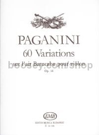 60 Variations sur l'air Barucaba, op. 14 - violin solo