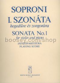 Sonata No. 1 for violin & piano (playing score)