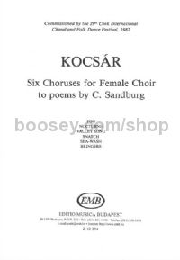 Six Choruses for Female Choir - upper voices (SMA)