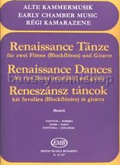 Renaissance Dances for 2 flutes (recorders) & guitar