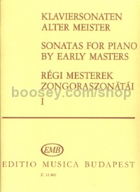 Sonatas for Piano by Early Masters, Vol. 1 for piano solo