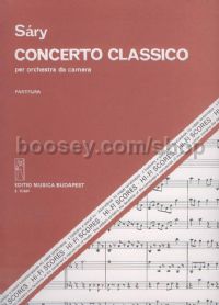 Concerto classico - chamber orchestra (score)