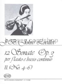 12 Sonatas Op. 3, Vol. II: Nos. 4-6 - flute & piano