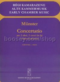 Concertatio - 2 oboes, 2 horns & basso continuo (score & parts)