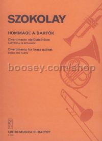 Hommage a Bartók for brass quintet (score & parts)