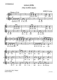 Ludas játék - children's choir (4-part)
