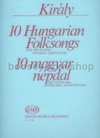 10 Hungarian Folksongs - 2 flutes (piccolo, alto flute)