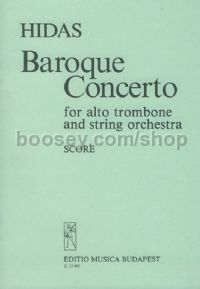 Baroque Concerto - alto trombone & string orchestra (score)