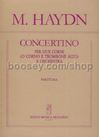 Concertino - 2 horns & orchestra (score)