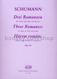 Three Romances, op. 94 for oboe (or flute) & piano