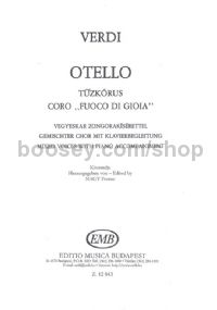 Otello - Coro "Fuoco di gioia" - SATTB & piano